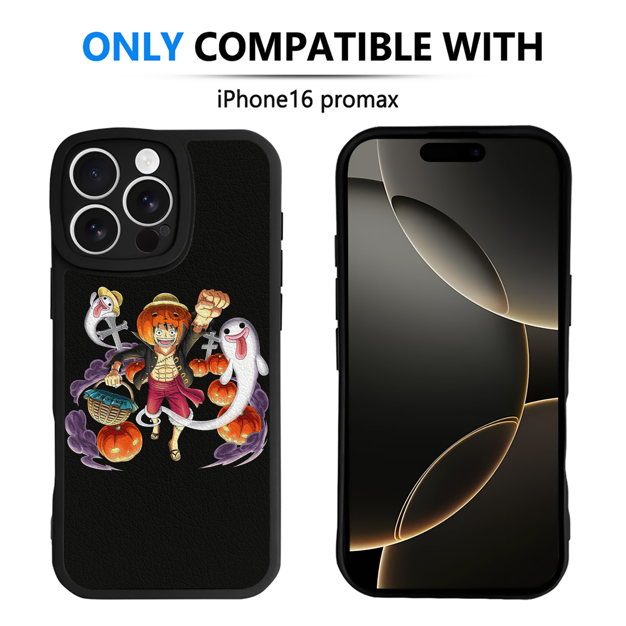 （画像用） ワンピース モンキー・D・ルフィ ONE PIECE Monkey D. Luffy 【iPhone 16シリーズ対応】シリコンスマホケース（レザー調） 材質：シリコン